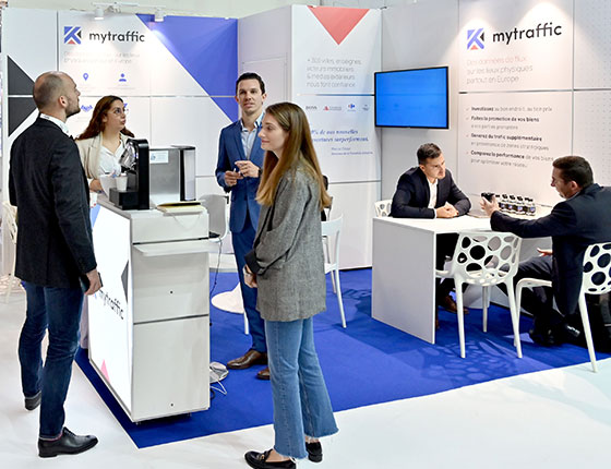 Vue du stand MyTraffic sur le salon Siec